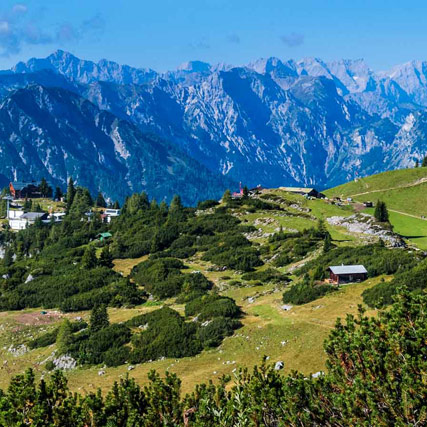 Walking holidays shop in the alps